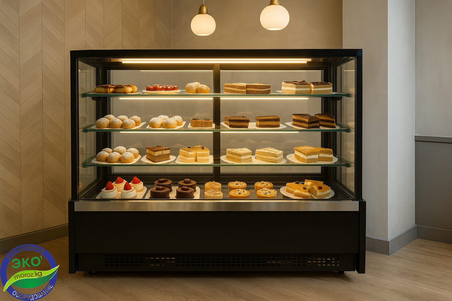 Витринный холодильник для десертов Ангара 150 КУБ Витринный холодильник для десертов Ангара 150 КУБ