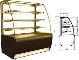 Витринный холодильник для десертов CARBOMA BXCD-1,3D