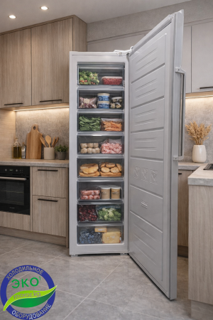 Вертикальный морозильник KEG SR 315 белый