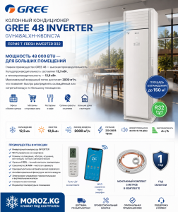 Мощность 48 000 BTU — для больших помещений