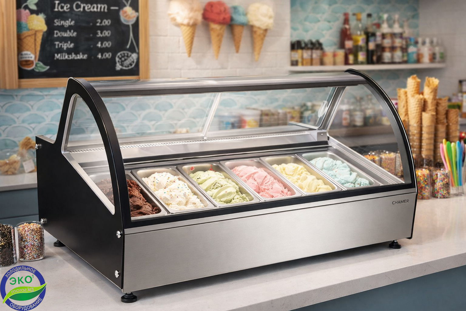Витринный морозильник для мороженого CHANGER DW-6R Витринный морозильник для мороженого CHANGER DW-6R