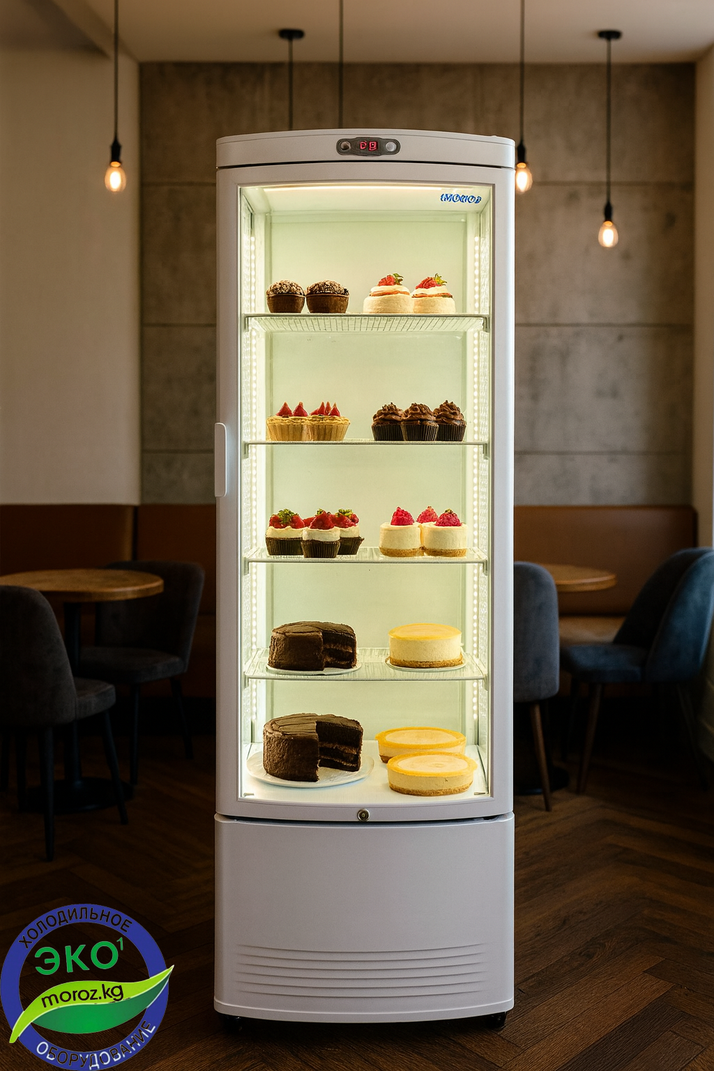 Витринный холодильник MOROZ XLC389W Витринный холодильник MOROZ XLC389W