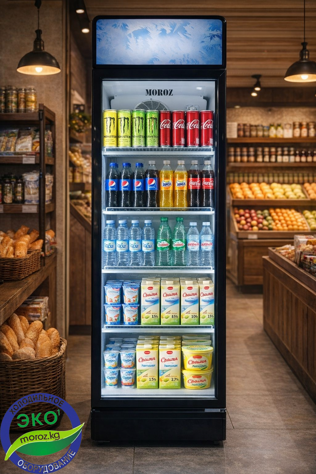 Витринный холодильник MOROZ SC 300 GWC Витринный холодильник MOROZ SC 300 GWC