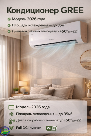 Кондиционер GREE COSMO 12 Full DC Inverter