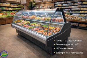 Витринный холодильник MOROZ XC-ASY-2500 Витринный холодильник MOROZ XC-ASY-2500