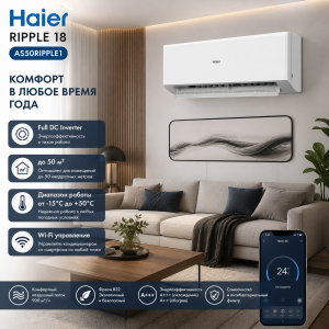 Кондиционер HAIER RIPPLE 18 Full DC Inverter