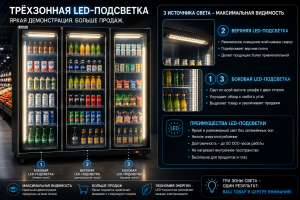 трёхзонная LED-подсветка